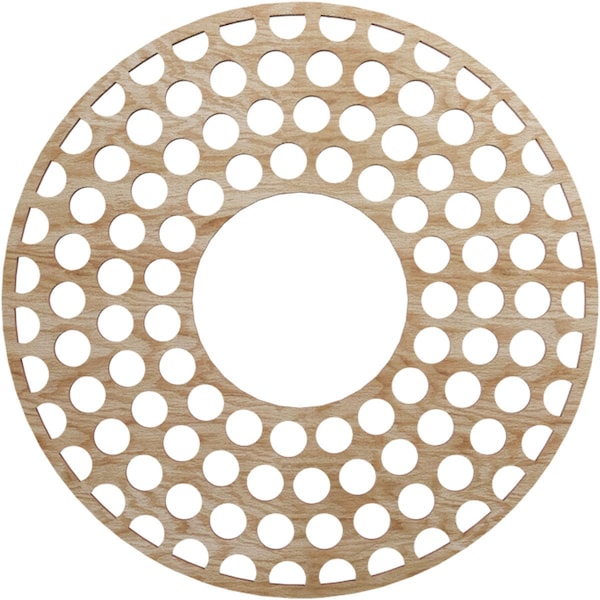 Ekena Millwork Fink Wood Fretwork Pierced Ceiling Medallion, Red Oak, 16"OD x 5 3/4"ID x 1/4"T CMWP16X16X0250FFRO - main